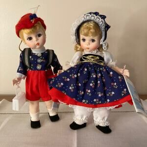 Vintage 80s Madame Alexander 8" Hansel #453 and Gretel #454 (1986) EUC
